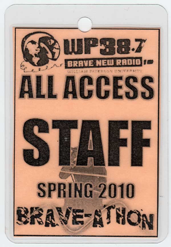 2010 Brave-A-Thon All Access Staff Pass