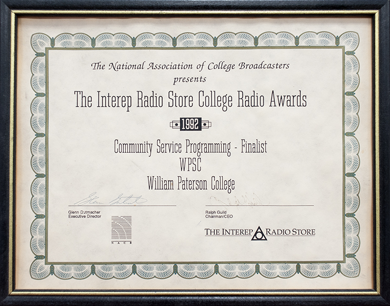 NACB Award For WPSC-FM