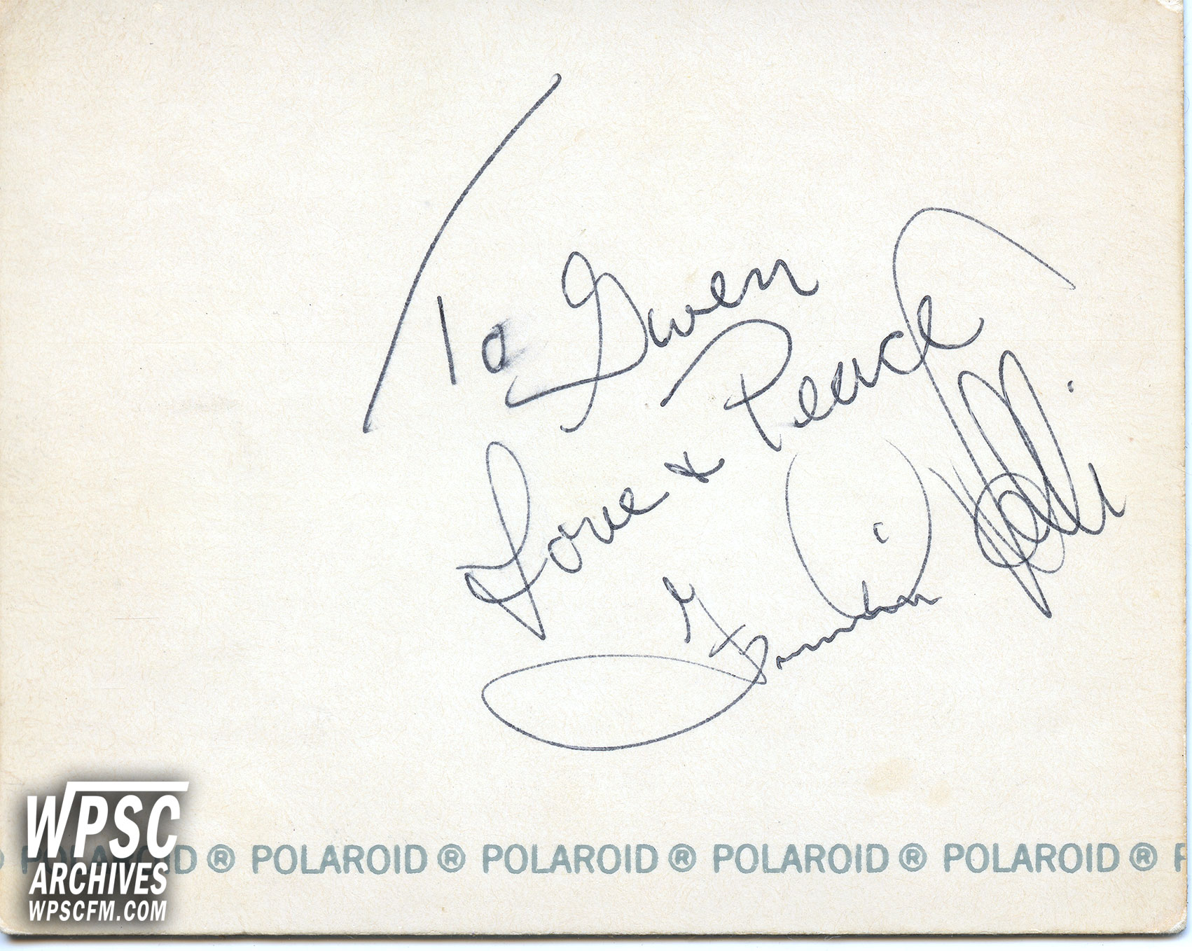 Frankie Valli Autograph